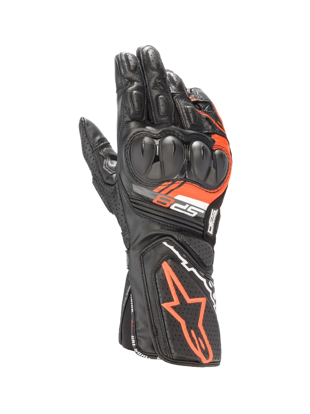 SP-8 V3 GLOVES BLACK RED FLUO