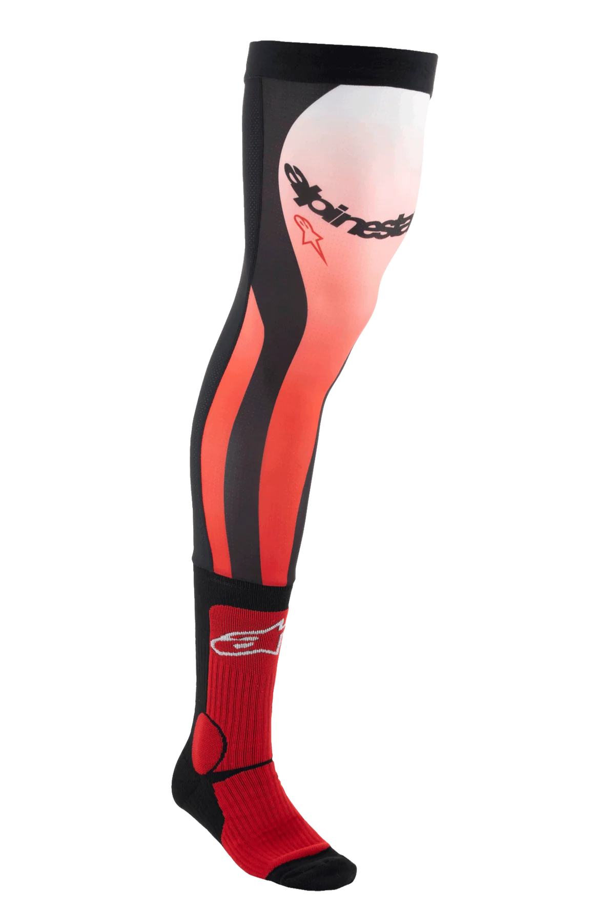 ALPINESTARS KNEE BRACES SOCKS BLACK BRIGHT RED WHITE