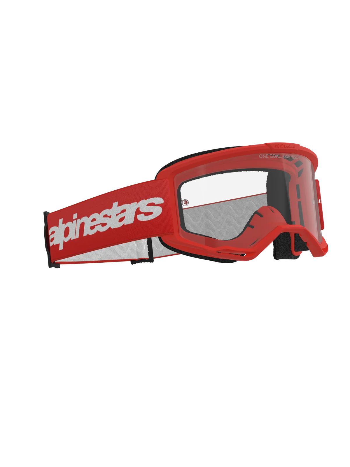 VISION 3 WORDMARK GOGGLE RED CLEAR