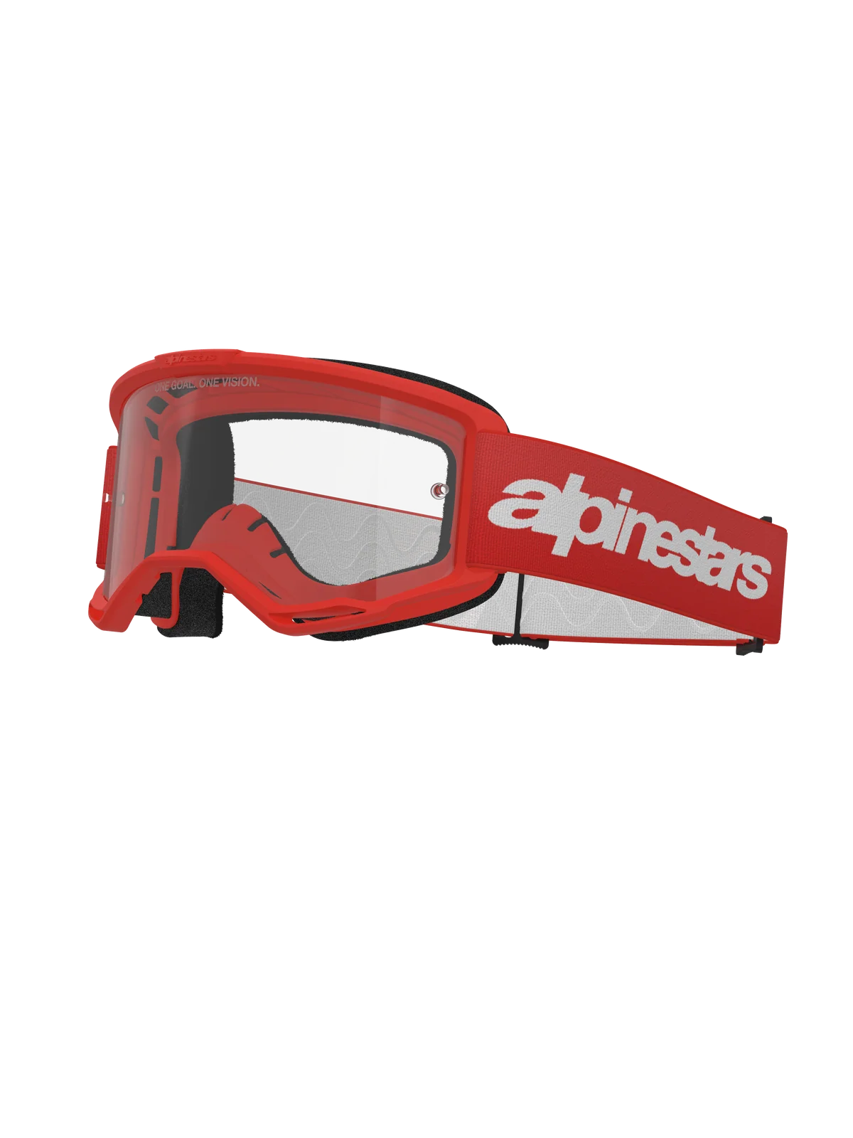 VISION 3 WORDMARK GOGGLE RED CLEAR