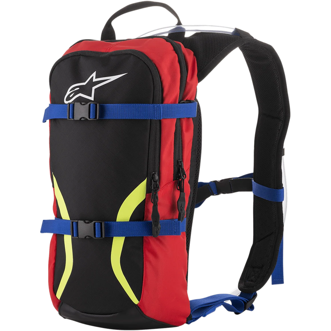 ALPINESTARS IGUANA HYDRATION BACKPACK-CAMEL BACK  BLK BL RD YE FL