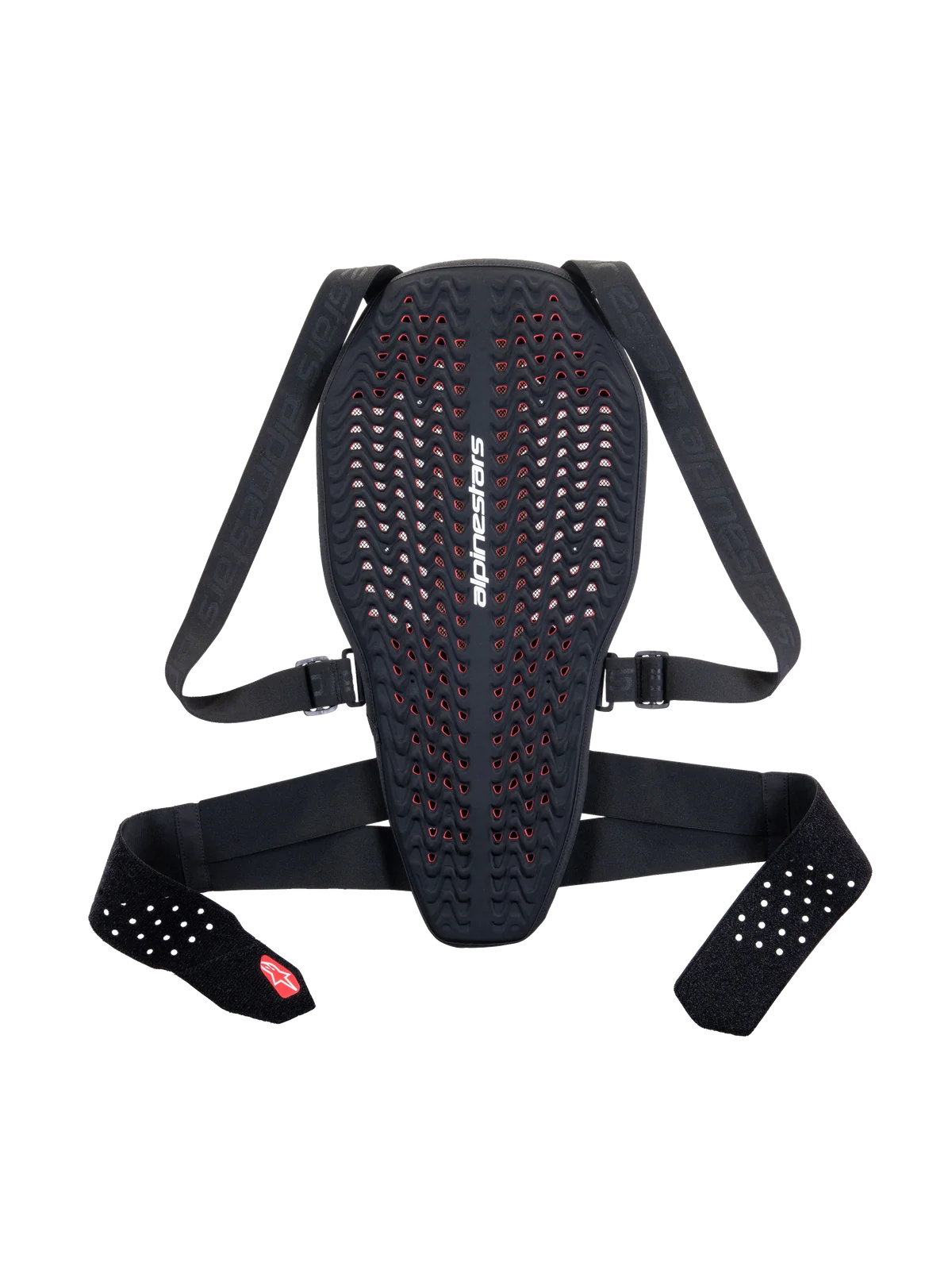 NUCLEON PLASMA BACK PROTECTOR WITH STRAP BLK WHITE RED