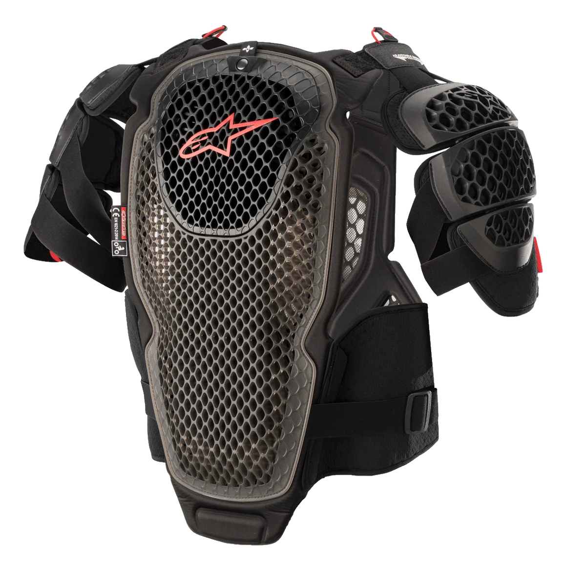 ALPINESTARS A-6 CHEST PROTECTOR BLACK ANTHRACITE RED