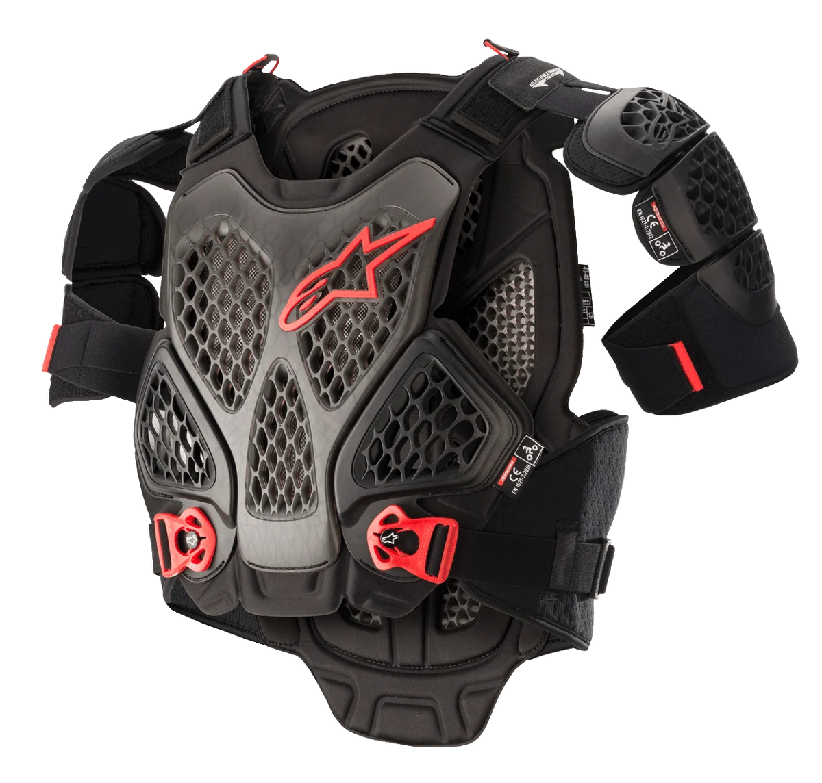 ALPINESTARS A-6 CHEST PROTECTOR BLACK ANTHRACITE RED